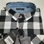 Мъжка памучна риза каре Brave soul, размери - S, M, L и XL.                          , снимка 1 - Ризи - 39268149