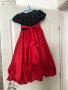 Официална рокля за момиче - червено и черно, снимка 3