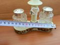 Стара порцеланова поставка за солници, снимка 3