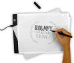 A4 лайтбокс -Професионалната дъска с ЛЕД осветление за прекопиране на графики , илюстрации и рисунки, снимка 4