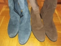 Два чифта естествен велур чизми 40 номер, снимка 6
