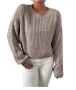 Дамски плетен пуловер, снимка 1