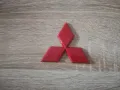 червено лого Mitsubishi 9 см, снимка 2