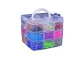 Пластмасов куфар с ластички, 4500 бр в комплекта, снимка 1 - Шноли, диадеми, ленти - 43954181