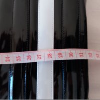 Лачен корсет под бюста в черно и бяло Busk с метални банели, снимка 14 - Корсети, бюстиета, топове - 35025136