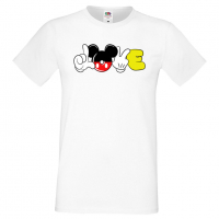 Мъжка тениска Mickey Love Подарък,Изненада,Рожден ден, снимка 9 - Тениски - 36576154