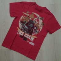 Червена тениска с щампа Междузвездни войни за възраст 10-12год. , снимка 1 - Детски тениски и потници - 28491531