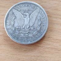 посребрен американски долар 1881, снимка 1 - Нумизматика и бонистика - 43567448