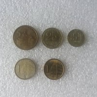 Лот чуждестранни монети 5 броя, снимка 1 - Нумизматика и бонистика - 34644336