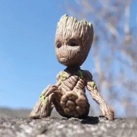 Пазители на Галактиката Marvel Guardians of the Galaxy Groot Груут пластмасова фигурка играчка торта, снимка 1 - Фигурки - 33456511