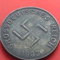 Рядък медал Адолф Хитлер 1933г. Германия с СХВАСТИКА за КОЛЕКЦИЯ 41693, снимка 10 - Нумизматика и бонистика - 43016077