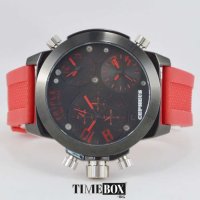 CEPHEUS Triple Time Zone Oversized Red CP902-624. Нов мъжки часовник, снимка 3 - Мъжки - 28491065