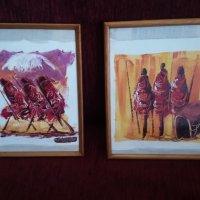 Продавам африкански  картини , снимка 1 - Колекции - 32666945