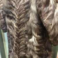 Луксозно палто стригана сребърна лисица, снимка 5 - Палта, манта - 43534058