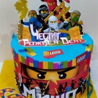Картонена / хартиена торта Лего нинджаго, снимка 9 - Други - 22307302