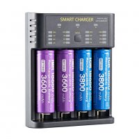 Зарядно Smart USB Charger M04 за 18650 Li-Ion батерии, снимка 5 - Друга електроника - 37761991