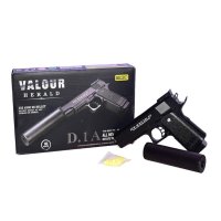 Еърсофт: Метален пистолет със заглушител - Valour Herald D.A AIRSOFT, снимка 1 - Други - 34931297
