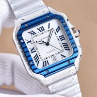 Мъжки часовник Cartier Santos de Cartier с автоматичен механизъм, снимка 3 - Мъжки - 39336325