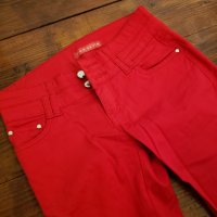 Червен дънков панталон, снимка 6 - Дънки - 34691803