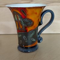 Продавам комплект от 2 ръчно рисувани керамични чаши плюс захарница с капак от Danko Pottery, снимка 8 - Други - 43779262