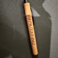 Гравирани бамбукови персонални химикалки, снимка 2 - Ученически пособия, канцеларски материали - 43872434