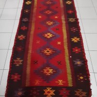 Стар тъкан чипровски килим, черга 230/105 см(1.1), снимка 9 - Антикварни и старинни предмети - 43612228