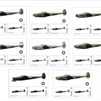 Чисти блокове Самолети от Втората световна война 2020 от Тонго, снимка 1 - Филателия - 37679381