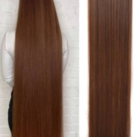 Качествена дълга коса/ цял екстеншън за по-голям обем и дължина на косата 100гр, дължина 60см, снимка 4 - Аксесоари за коса - 44895510