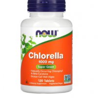 Хлорела - NOW Foods, Chlorella, 1,000 mg, 120 Tablets, снимка 1 - Хранителни добавки - 39608416