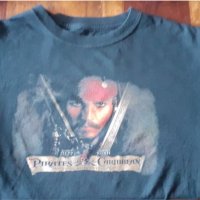 тениска детска с Джони Деп Карибски пирати размер S, уникална, снимка 3 - Тениски - 37544433