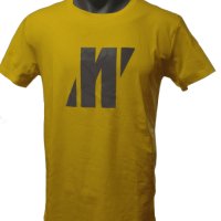 Мъжка тениска налична в два цвята бял и жълт с щампа печат отпред, снимка 2 - Тениски - 40409785