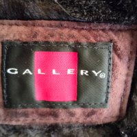 Кожено яке, палто, велур, кафяво "Gallery" №40, снимка 3 - Якета - 40709485