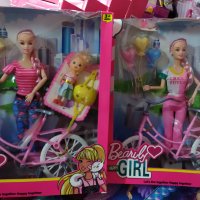 Барби с колело , снимка 2 - Кукли - 43201045