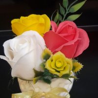 Букет от сапунени рози , снимка 12 - Подаръци за жени - 36836874
