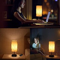 Нова Сензорна нощна настолна лампа с USB порта за зареждане + крушка, снимка 6 - Настолни лампи - 40095621