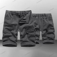 Мъжки къси карго панталони с камуфлажен принт, 8цвята - 023, снимка 5 - Къси панталони - 40551443