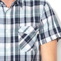 ПРОМО 🍊 TIMBERLAND 🍊 Оригинална мъжка риза на каре с къси ръкави размер: M-L-XXXL нова с етикети, снимка 3 - Ризи - 28493116