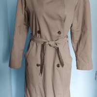 Двуредно Винтидж дънково палто с вълнен хастар "Herluf design", снимка 2 - Палта, манта - 15851258