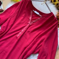 Цикламена блуза, снимка 2 - Блузи с дълъг ръкав и пуловери - 43034167