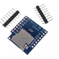 Шийлд за микро SD карта за WeMOS D1 Mini / PRO + рейки, снимка 1 - Друга електроника - 36653959
