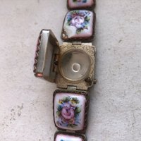 от стар часовник-гривна "ЧАЙКА" - рисуван порцелан, снимка 6 - Антикварни и старинни предмети - 43906348