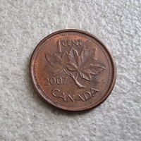 Монети . Канада .1 , 5  и 25 цента.  1 и 2 долара. 5 бройки., снимка 11 - Нумизматика и бонистика - 38663264