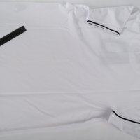 Мъжка памучна блуза в бяло с контрастни елементи Jimmy Sanders - L, снимка 6 - Блузи - 43083850