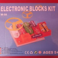 Комплект електронни блокове, научни експерименти за деца, снимка 2 - Образователни игри - 35650833