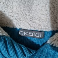 Синя блуза-пуловер OKAIDI-140см-10лв., снимка 4 - Детски Блузи и туники - 39945223