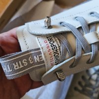Кожени сникърси (обувки) с връзки и букви, снимка 6 - Дамски ежедневни обувки - 43021061