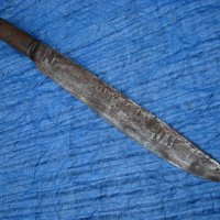 Каракулак кован нож с кания, снимка 3 - Антикварни и старинни предмети - 35028111