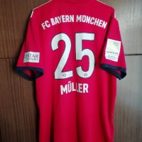 Bayern Munich Muller #25 Adidas XL оригинална тениска фланелка Байерн Мюнхен Томас Мюлер , снимка 1 - Тениски - 43473451