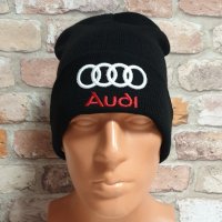 Нова зимна шапка на автомобилната марка Ауди (Audi) с подгъв, снимка 6 - Шапки - 43280558