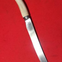 Стар английски нож Шефилд. Дръжка от рог. , снимка 2 - Антикварни и старинни предмети - 42959300
